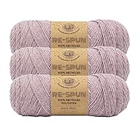 Lion Brand Yarn Re-Spun Yarn, Yarn for Knitting and Crocheting, Blush