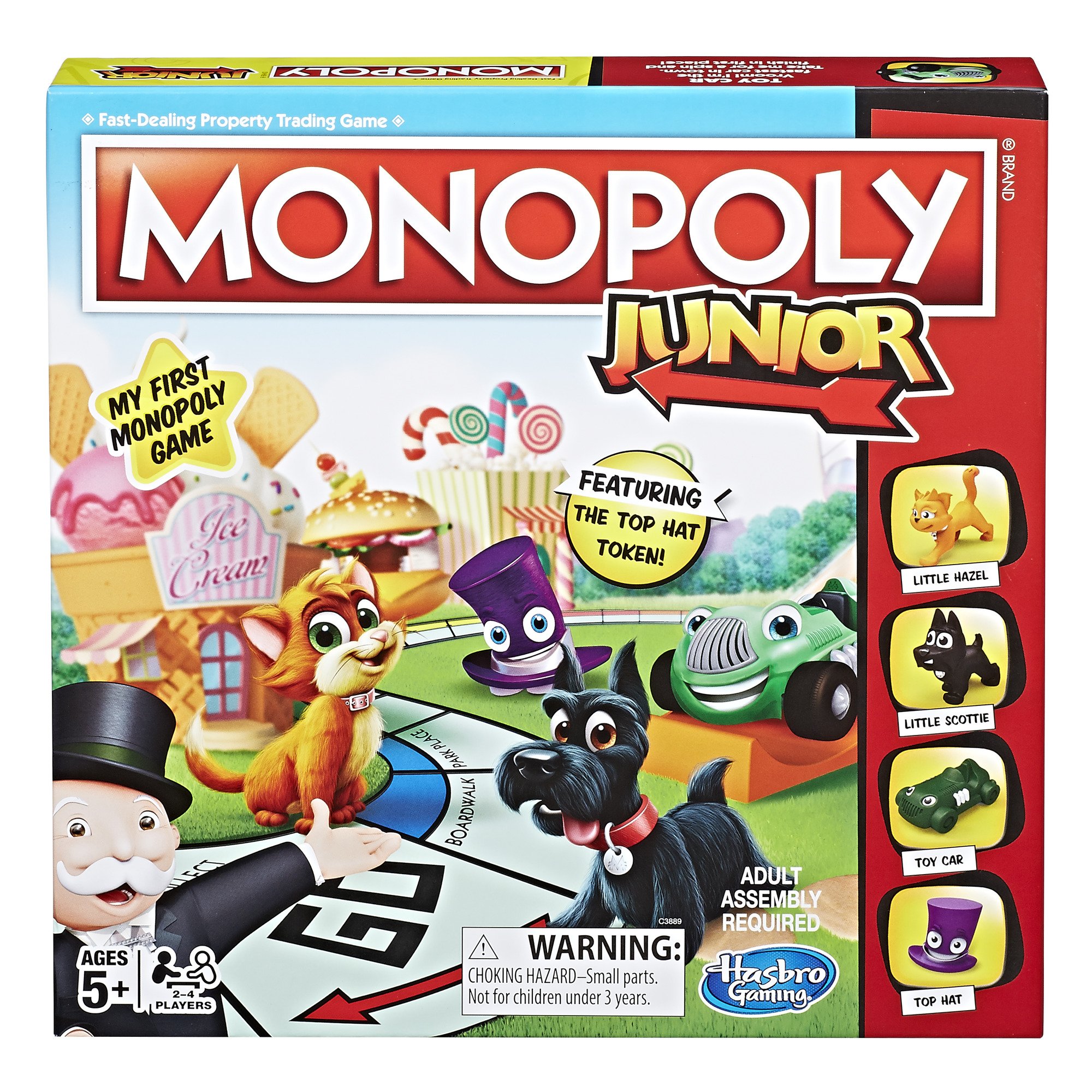 Hasbro Monopoly Junior Board Game, Ages 5 and up (Amazon Exclusive)