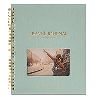 Travel Journal for Women, Men with Prompts – Travel Scrapbook, Diary, Bucketlist, Roadtrip & Adventure Journal, Travel Planner Gift, Undated World Travel Journal, Couples, Teens (Sage)