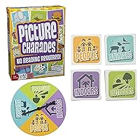 Outset Media Picture Charades for Kids - No Reading Required! - Contains 4 Deck, 192 Cards Total - Ages 4+