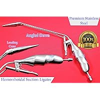 Cynamed Hemorrhoid Suction Ligator Angled Down with Loading Cone Stainless Steel Surgical Instrument