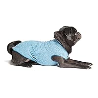 Sun Shield Dog Tee – T-Shirt for Canines – UV Protection, Pet Anxiety Relief, Wound Care – Protects Against Foxtails, Aids Alopecia - Machine Washable, All Season – Size 18 – Ocean Blue