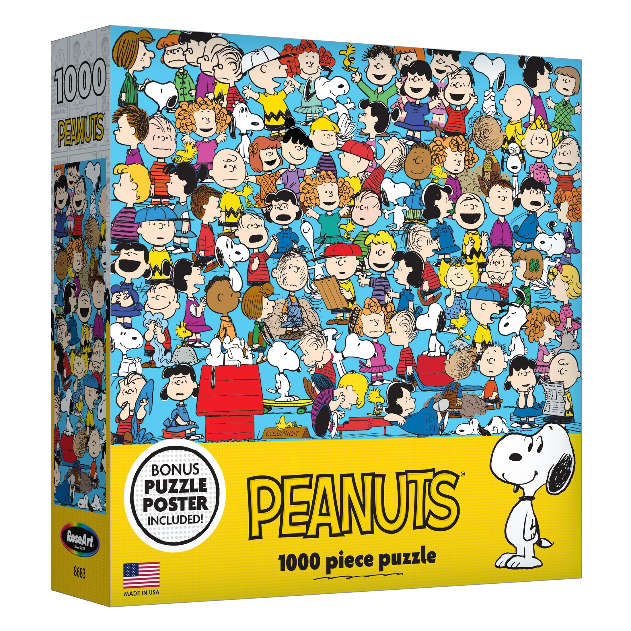 Cra-Z-Art - RoseArt - Peanuts - Cast of Characters - 1000 Piece Jigsaw Puzzle