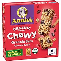 Annie's Organic Chewy Granola Bars, Oatmeal Raisin, 5.34 oz, 6 ct