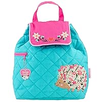 Stephen Joseph Kids' Unisex Toddler Back to School, Quilted Backpack, Hedgehog Turquoise, One Size