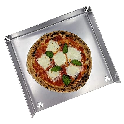 Pizza Shelf Original, Stainless Steel Baking Stone, Pizza Pan, Homemade Neapolitan Pizza in Your Oven In About 90 Seconds, 15x13.75 inches