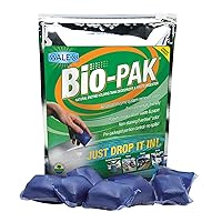 BIOBLUBG Bio-Pak Natural Enzyme Holding Tank Deodorizer and Waste Digester - 50-Pack