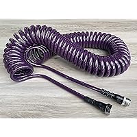 Water Right PCH-050-EP-6PKRS 300 Series 50 Ft Coil Hose, Foot, Eggplant