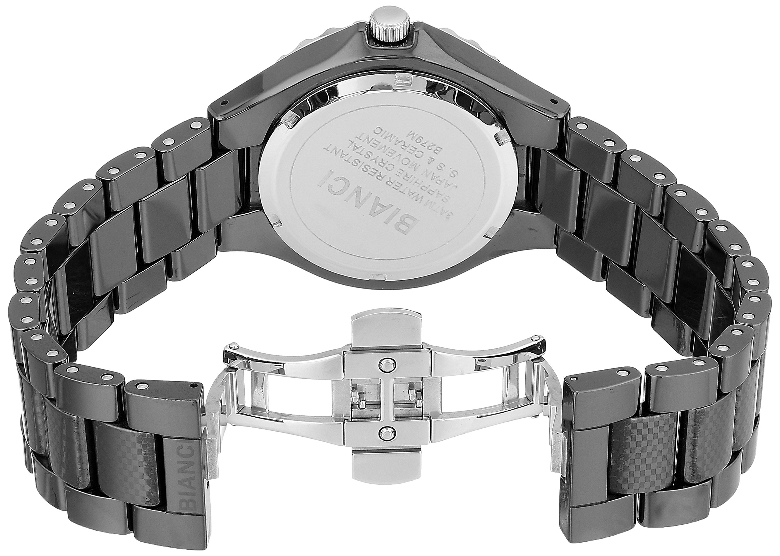 ROBERTO BIANCI WATCHES Women's Casaria Quartz Watch with Ceramic Strap, Black, 19 (Model: RB2790)