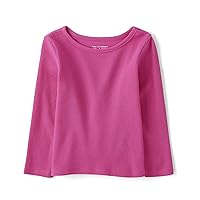 The Children's Place Baby Girls' and Toddler Long Sleeve Basic Layering T-Shirt