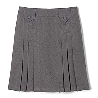 Girls' Front Pleated Skirt with Tabs
