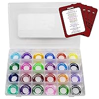 Kraftex DND Condition Rings [96pcs]: DND Accessories for Dungeon Masters to Track DND Spell Effects. Condition Markers D&D Accessories use as DND Tokens, DND Ring, DND Status Markers or DM Tools.