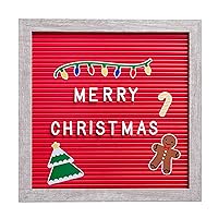 Kate & Milo Letterboard and Holiday Stickers, Perfect Message Board for a Christmas Countdown or Baby Announcement, Red