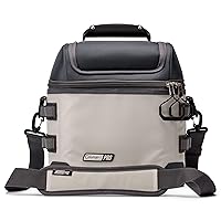 Coleman Pro Heavy-Duty Insulated Soft Cooler Lunchbox, 16/24 Can Portable Cooler for Rugged Outdoor Use & Jobsites, Puncture-Resistant Cooler with Storage Space, Shoulder Strap, & Oversized Zippers