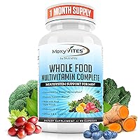 Mens Multivitamins - Daily Mens Vitamins with 44 Organic Whole Food - Multivitamin for Men with Iron & Fermented Nutrients - Vegan Daily Vitamin for Men with B-Complex, Probiotics, Omegas