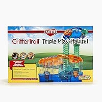 Kaytee CritterTrail Triple Play Habitat for Pet Hamsters, Gerbils, Mice and Other Small Animals