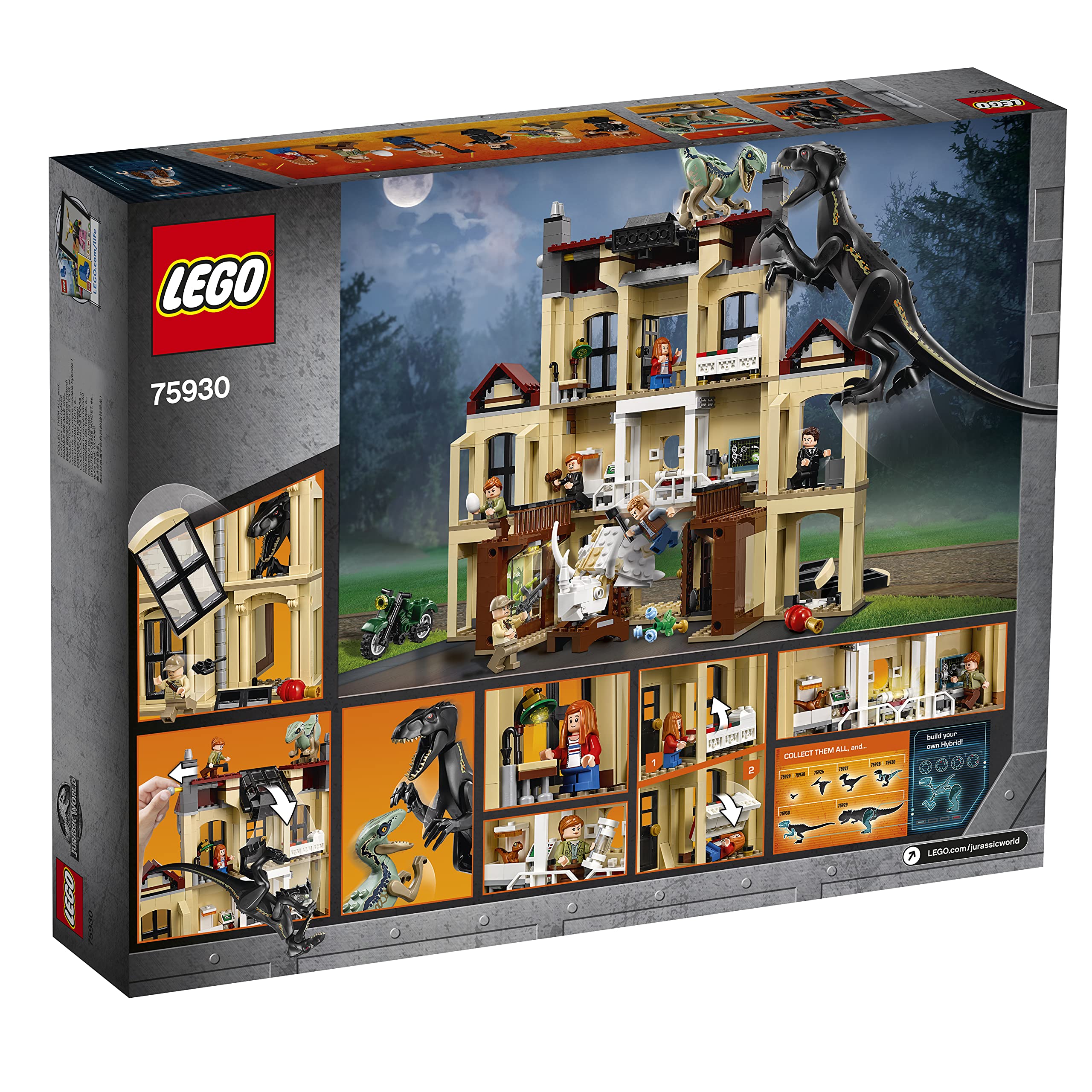 Lego Jurassic World's Indoraptor Verwüstung Lockw – Structure 75930 Toy for Boys & Girls
