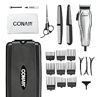 ConairMAN Hair Clippers for Men, 21-Piece Home Hair Cutting Kit