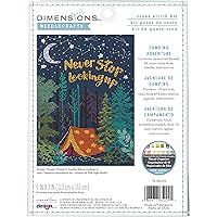 Dimensions 70-65224 Nighttime Camping Adventure Counted Cross Stitch Kit for Beginners, 5
