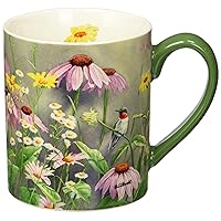 Lang Ruby in Wildflowers 14 oz. Mug by Susan Bourdet (10995021107), 1 Count (Pack of 1), Multicolored