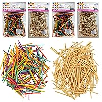 3000 Craft Sticks Wooden Colorful Matchsticks Matches Match Splints Art Projects