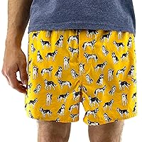 Men's Bright Bold Funny Novelty Print Cotton Boxer Shorts Underwear
