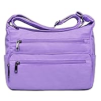 VOLGANIK ROCK RFID Purses for Women Fabric Nylon Multi Pocket Crossbody Bag Ladies Travel Handbag