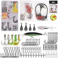 Surf Fishing Tackle Kit Ocean Saltwater Fishing Lures Surf Fishing Gear Fish  Finder Rigs Pompano Rig Pyramid Sinker Weight Fishing Hooks Swivels Various  Accessories