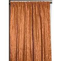 Crinkle Crushed Taffeta Curtain Panel Window Treatment Backdrop Photography Kitchen Window Decor (58