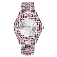 Steve Madden Women's Genuine Crystal Accented Bracelet Watch