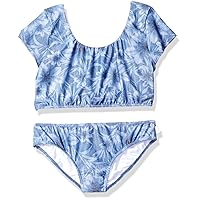 Seafolly Girls' Tropical Vacation Tie Back Tankini