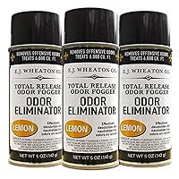 Odor Eliminator, Total Release Odor Fogger, 3 Pack, Effectively Deodorizes and Neutralizes Foul Odors on Contact, Lemon (5 OZ)…