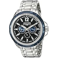 Armitron Men's 20/5095BKBL Multi-Function Dial Silver-Tone Bracelet Watch