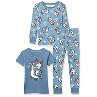 Amazon Essentials Disney | Marvel | Star Wars Unisex Kids' Snug-Fit Cotton Pajamas