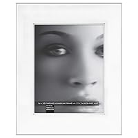 Framatic Fineline Aluminum Frame, Silver, 8 x 10 in double matted to 5 x 7 in, Single