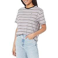 Volcom Women's Party Pack Short Sleeve Striped Tee