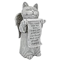 Design Toscano PAW Prints ON Our Hearts CAT Statue