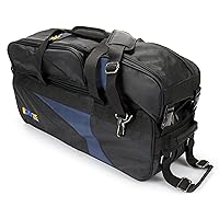 KAZE SPORTS 3 Ball Deluxe Bowling Tournament Roller Tote with Detachable Shoe & Accessory Bag