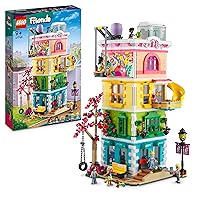 LEGO 41748 Friends Heartlake City Community Centre Modular Building Set, Toy Birthday Gift Idea for Kids, Girls, Boys with Art and Recording Studios, Gaming Room Plus Pickle The Dog and More