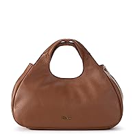 The Sak Rylan Mini Satchel in Leather, Convertible Purse with Adjustable Crossbody Strap, Tobacco
