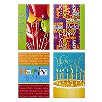 Hallmark Assorted Birthday Cards (Bright Icons, 12 Cards and Envelopes)