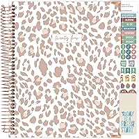bloom daily planners 2024 Hardcover Calendar Year Goal & Vision Planner (January 2024 - December 2024) - Monthly/Weekly Column View Agenda Organizer - 7.5