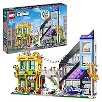 LEGO 41732 Friends Flower Shop Design Shop Town Apartments & Boutiques, Building Kit with 9 Minifigures, Building Toy for Boys and Girls, Fun Gift Idea, from 12 Years