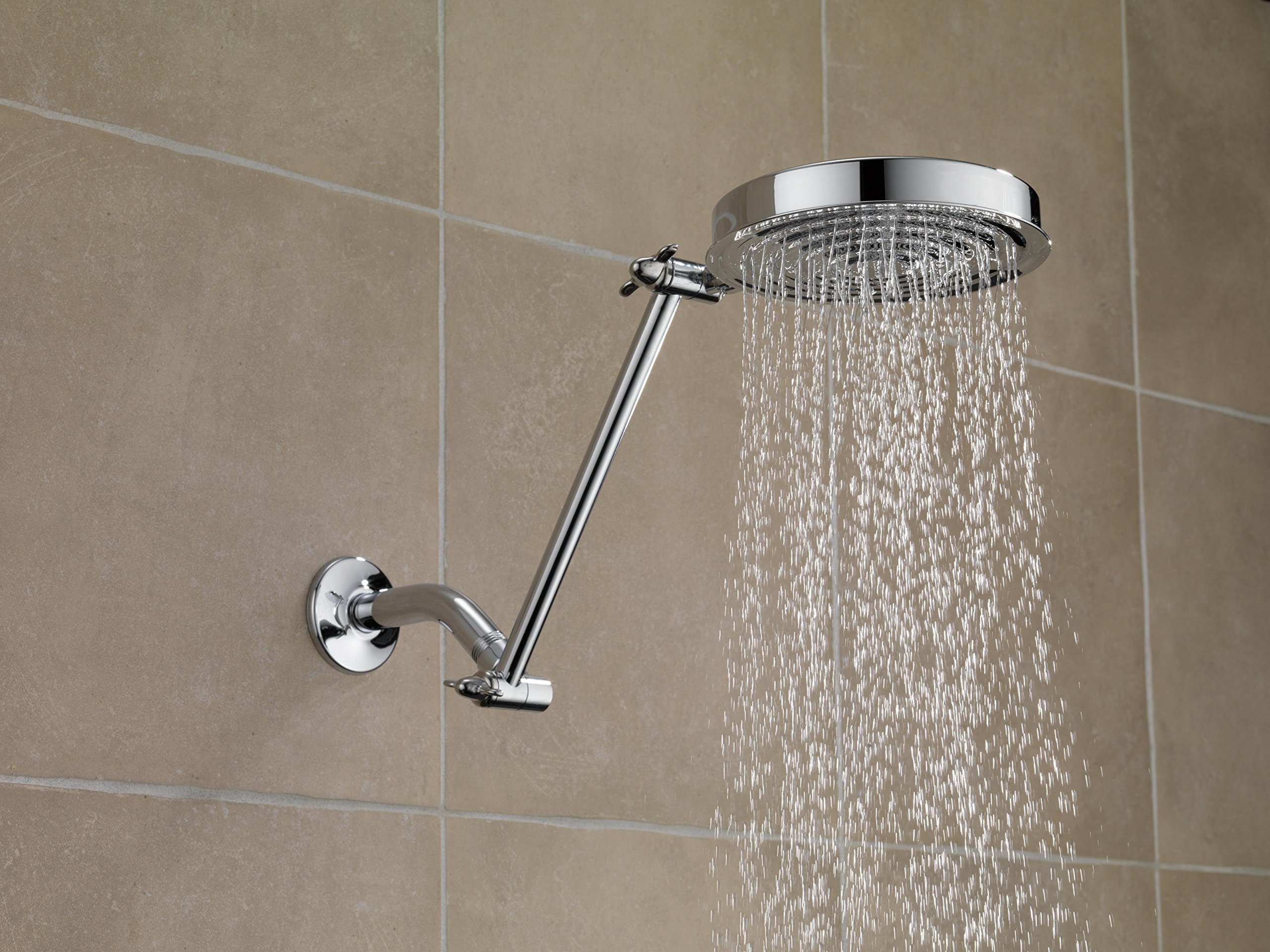 Delta Faucet 10-inch Adjustable Extension Shower Arm for Shower Heads, Chrome UA902-PK