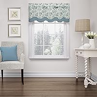 Waverly Charmed Life Classic French Country Rod Pocket Valance for Windows in Bedroom, Kitchen, or Living Room, 52