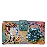 Anna by Anuschka Women's Hand-Painted Leather Two Fold Wallet