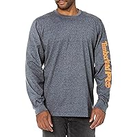 Men's Base Plate Blended Long-Sleeve T-Shirt with Logo