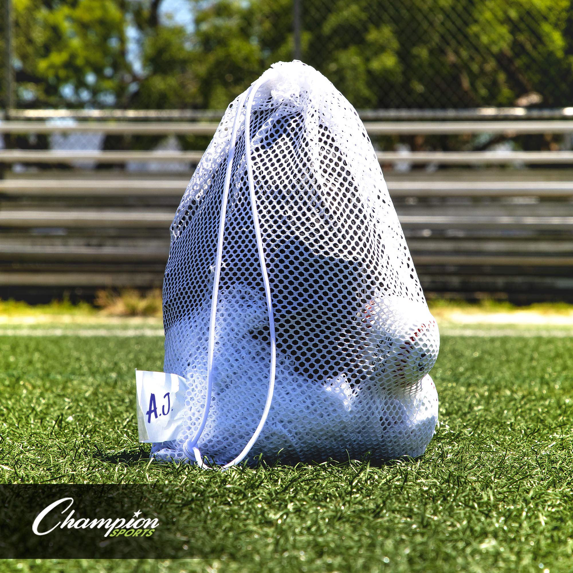 Champion Sports Mesh Sports Equipment Bag with Strap - Multiple Styles