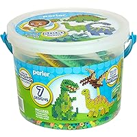 Perler Dinosaur Craft Bead Bucket Activity Kit, 5004 pcs