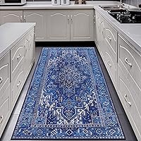 Stain Resistant Kitchen Rugs and Mats Non Skid Washable Runner 2'6